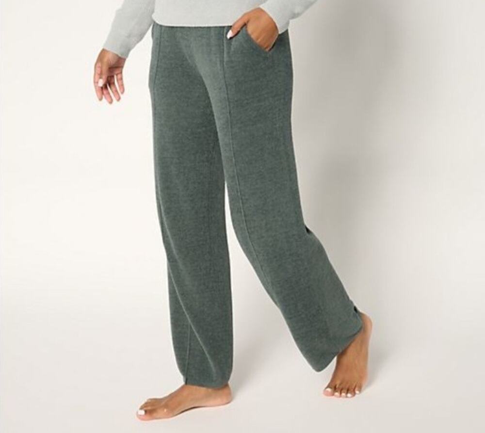 Barefoot Dream Pintuck UltraLite CozyChic Tall Med DeepJuniper Pant A692129 NWT